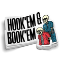 Hook'em and Book'em - Funny Police Sticker