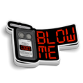 Blow Me Breathalyzer - Police LEO Sticker