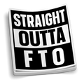 Straight Outta FTO Police Sticker