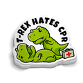 T-Rex Hates CPR Medical Sticker