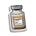 Caffeine Vile 80mg | Funny Medical Stickers