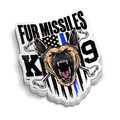 Fur Missiles Police K9 | Police Stickers