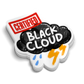 Certified Black Cloud - Funny Stickers