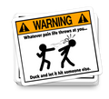 Whatever Life Throws At You - Funny Tumbler Stickers