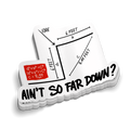 So Far Down - Funny Tumbler Stickers