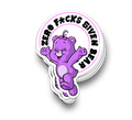 Zero Fs Bear - Funny Tumbler Stickers