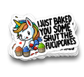 Shut the Fup Cakes - Funny Tumbler Stickers