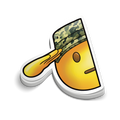 Salute | Funny Military Stickers | Perfect for Windows
