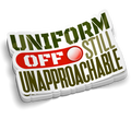 Uniform Off | Funny Military Stickers