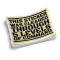 This Sticker Was Cleared | Funny Military Stickers