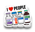 I LOVE PEOPLE Sticker