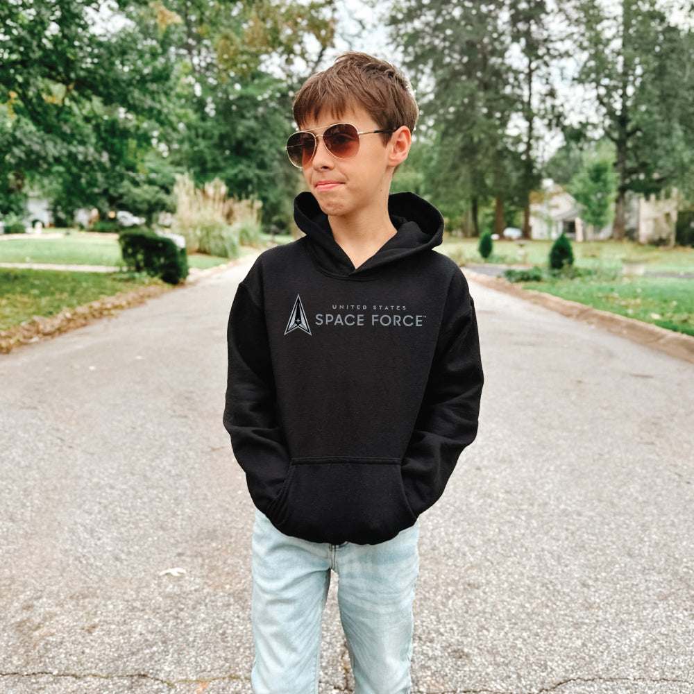 Space Force Youth Full Chest Hood