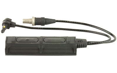 Surefire Remote Dual Switch for Weaponlights -  ATPIAL Laser Device -  7" Cable -  Fits  Millennium Universal -  Classic Universal -  Scout Light -  and X-Series with XT Socket -  Momentary-On Pressure Pad and Constant-On Press Switch -  2 Plugs -  Black