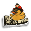 No Ducks Given Firefighter Sticker