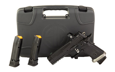 Sig Sauer P211 GTO |  Semi-automatic |  Single Action Only |  Metal Frame Pistol |  Full Size |  9MM |  4.4" Barrel |  Matte Finish |  Black |  Alloy Grips |  Fiber Optic Sight |  Includes ROMEO3PRO Optic |  Manual Safety |  (3)-Magazines |  (1)-23 Round
