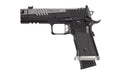 Sig Sauer P211 GTO |  Semi-automatic |  Single Action Only |  Metal Frame Pistol |  Full Size |  9MM |  4.4" Barrel |  MACH3D Compensator |  Nitron Finish |  Black |  Sig-Loc Pro Footprint Optics Ready Slide |  Fiber Optic Sights |  Flared Magwell |  3 Ma