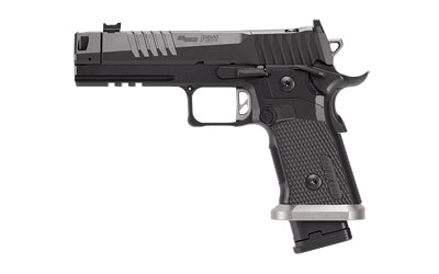 Sig Sauer P211 GTO |  Semi-automatic |  Single Action Only |  Metal Frame Pistol |  Full Size |  9MM |  4.4" Barrel |  MACH3D Compensator |  Nitron Finish |  Black |  Sig-Loc Pro Footprint Optics Ready Slide |  Fiber Optic Sights |  Flared Magwell |  3 Ma