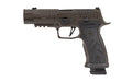 Sig Sauer P320 AXG LEGION |  Striker Fired |  Semi-automatic |  Metal Framed Pistol |  Full Size |  9MM |  3.9" |  Two Port Slide Integrated Expansion Chamber |  Cerakote Finish |  Legion Gray |  AXG Grip Module |  Hogue Custom G10 Grips |  X Series Flat