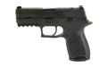 Sig Sauer P320 |  Compact |  Striker Fired |  Semi-automatic |  Polymer Frame Pistol |  Compact |  9MM |  3.9" Barrel |  Nitron Finish |  Black |  Optics Ready Slide |  Siglite Night Sights |  10 Rounds |  2 Magazines