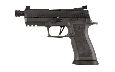 Sig Sauer P320 XCARRY LEGION |  Striker Fired |  Semi-automatic |  Polymer Frame Pistol |  Full Size |  9MM |  4.6" Threaded Barrel |  PVD Finish |  Legion Grey |  Adjustable Suppressor-Height Night Sights |  Optic Ready |  10 Rounds |  3 Magazines