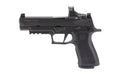 Sig Sauer P320 XFULL |  Striker Fired |  Semi-automatic |  Polymer Frame Pistol |  Full Size |  9MM |  4.7" Barrel |  Nitron Finish |  Black |  ROMEO-RS PRO Sight |  X-RAY3 Day/Night Sights |  X Polymer Grips |  17 Rounds |  2 Magazines