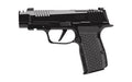 Sig Sauer P365 LUXE |  Semi-automatic |  Striker Fired |  Micro-Compact |  380 ACP |  3.1" Barrel |  Slide Integrated Compensator |  Cerakote Finish |  Pearlescent Black |  XL AXG Grip Module |  Custom LOK Grip Panels |  XRAY3 Day/Night Sights |  Optic Re