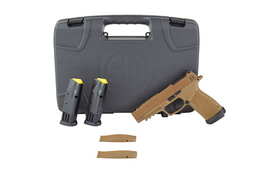 Sig Sauer P365-XF DH3 |  Striker Fired |  Semi-automatic |  Polymer Frame Pistol |  9MM |  3.7" Barrel |  Cerakote Finish |  Coyote |  X-RAY3 Day/Night Sights |  Optic Ready with SIG-LOC Compact Footprint |  Slide Integrated Expansion Chamber |  3 Magazin