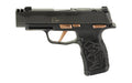 Sig Sauer P365-XL Rose |  Striker Fired |  Semi-automatic |  Polymer Frame Pistol |  Sub-Compact |  9mm |  3.1" Barrel with Integrally Compensated Slide |  Nitron Finish |  Black with Rose Gold Controls and Engraving |  SIGLITE Day/Night Sights |  10 Roun