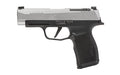 Sig Sauer P365 XL |  Striker Fired |  Semi-automatic |  Polymer Frame Pistol |  Sub-Compact |  9mm |  3.7" Barrel |  Silver Slide |  Black Frame |  XRAY3 Day/Night Sights |  Optics Ready |  12 Rounds |  2 Magazines