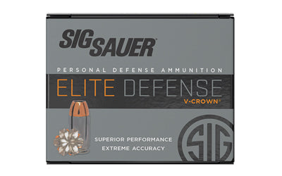 Sig Sauer Elite Performance V-Crown |  45 ACP |  230 Grain |  Jacketed Hollow Point |  20 Round Box