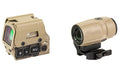 Sig Sauer ROMEO8T-AMR/JULIET3T-AMR |  Red Dot Sight and Magnifier Combo |  3X Magnification |  40mm Objective |  Quad Ballistic Circle Dot 2.0 Reticle |  2 MOA Red Dot |  Matte Finish |  Flat Dark Earth |  Fits Picatinny Rail |  Includes Titanium Shroud