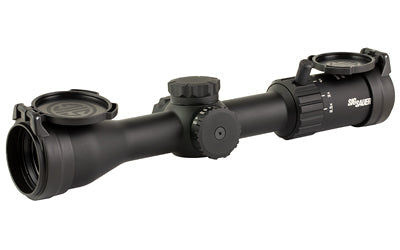 Sig Sauer WHISKEY4 |  Rifle Scope |  2.5-10X42mm |  Second Focal Plane |  Quadplex Reticle |  42mm Objective |  30mm Main Tube |  Matte Finish |  Black |  0.25 MOA Adjustment |  Included Flip Back Lens Cover