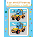 Spot the Differences - 100 Picture Puzzles for Kids 3 & 4 - Paperback