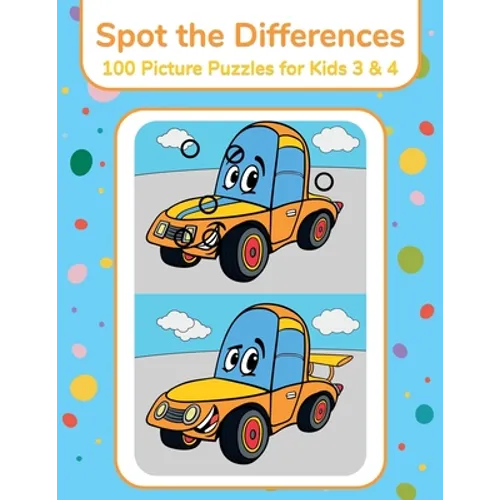 Spot the Differences - 100 Picture Puzzles for Kids 3 & 4 - Paperback