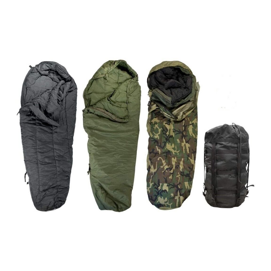 GI 4-Piece Modular Sleep System (MSS)— Woodland Camo, Used - Good Condition