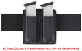 Safariland Model 73 Open Top Double Magazine Pouch |  For 2.25" Duty Belts |  Fits Glock 17 |  Hardshell STX |  STX Tactical Black Finish