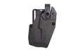 Safariland Vault |  OWB Paddle Holster |  Fits Glock 17/19 w/TLR1 |  Laminate Construction |  Black |  Right Hand