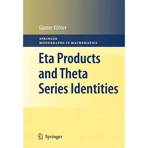 Eta Products and Theta Series Identities - Hardcover