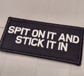 ASOS - Spit On It and Stick It In - 2x4 Patch - Black w/White