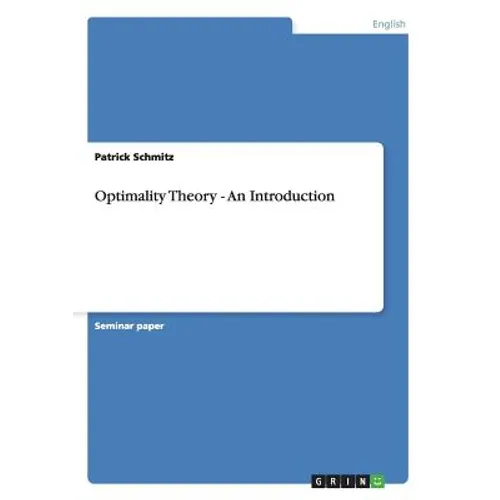 Optimality Theory - An Introduction - Paperback