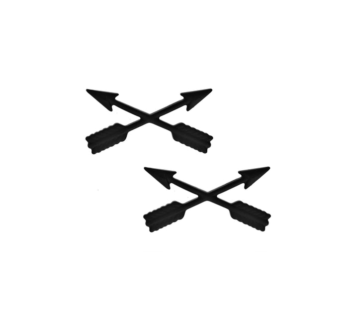 Army Officer Branch Black Metal
