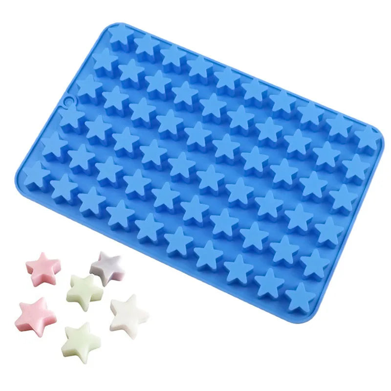 Star Silicone Candy Mold | 60 Cavities & Dropper | Gummies & Chocolate Making