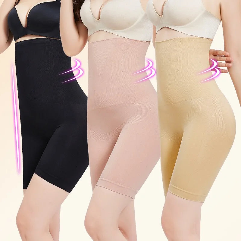 1pcs Women Belly Shaping Brief High Waist Lifting Hip Pants Slimming Panties Plus Size Postpartum Shaper Underwear Safety Panty