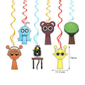 Sprunki Birthday Party Decoration Incredibox Latex Aluminum Foil Balloon For Kids Event Supplies Banner Disposable Tableware