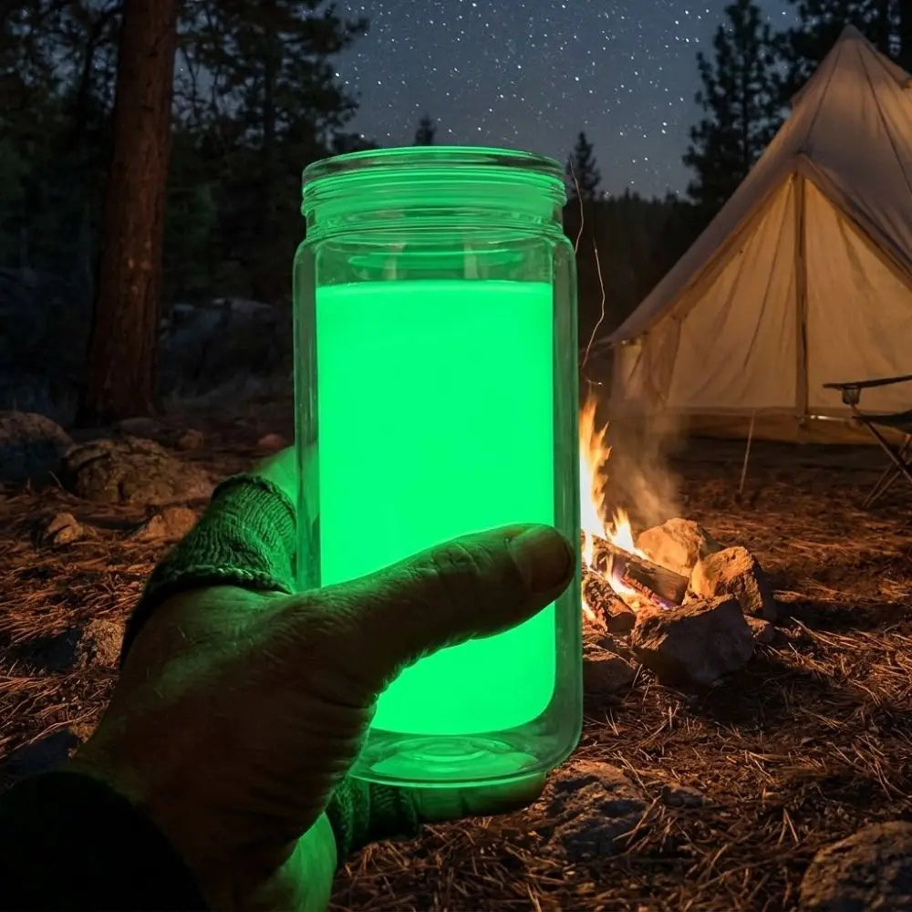 Green Glow-in-the-Dark Straw Cup | 16 oz Plastic Drinkware | Parties & Everyday Sipping
