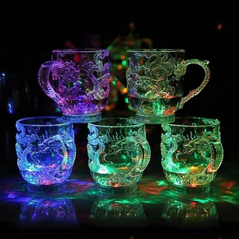 LED Dragon Mug | Water-Activated Color-Changing Lights | Parties & Celebrations