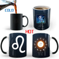 Creative Constellation Changing Color Cup Water Transfer magic Coffee Mug  friends birthday gift cup