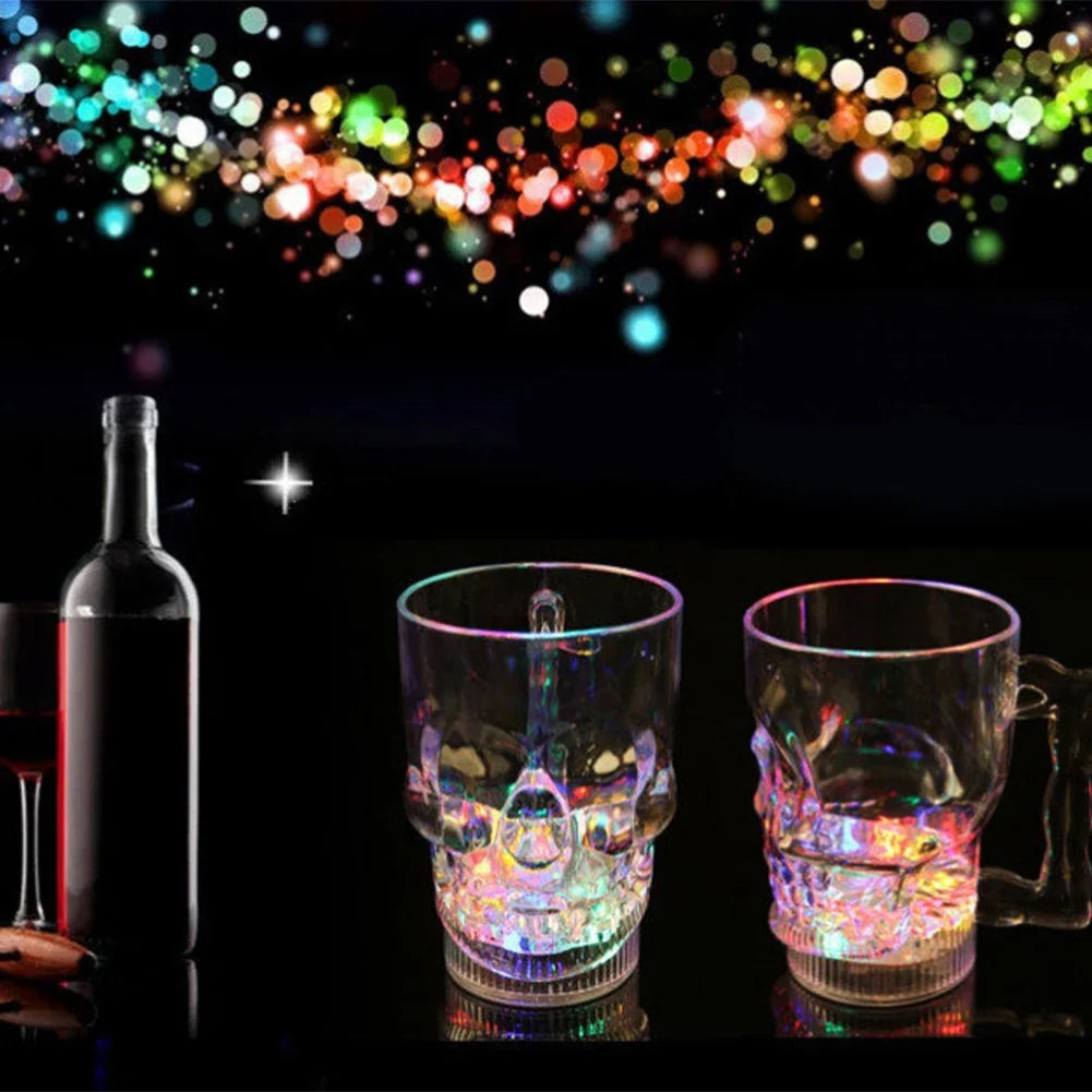 New LED Automatic Glowing Cup Flashing Cup Wine Beer Whisky Mug Water Beverage Drinking Glass Party Decorative Supplies