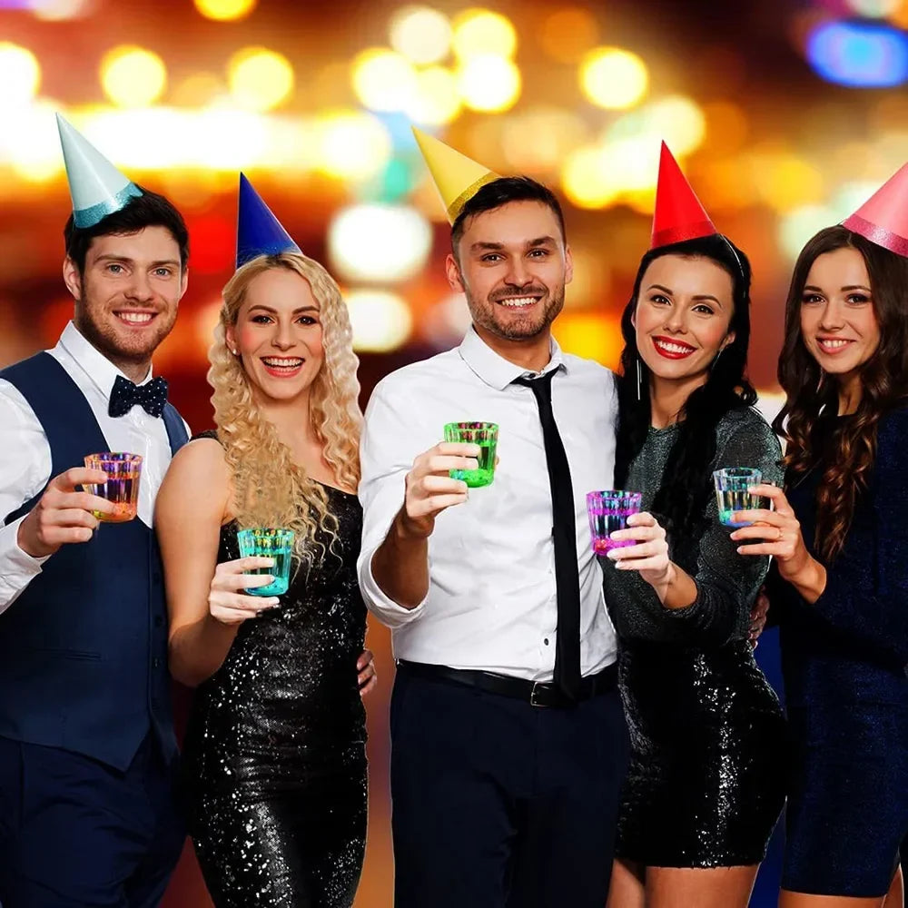 LED Shot Cups | 2 oz Light-Up Party Packs | Birthdays, Weddings & Celebrations