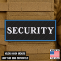 Security ID Plate Carrier Patch 2.5" x 6" Hook & Loop | Made in USA